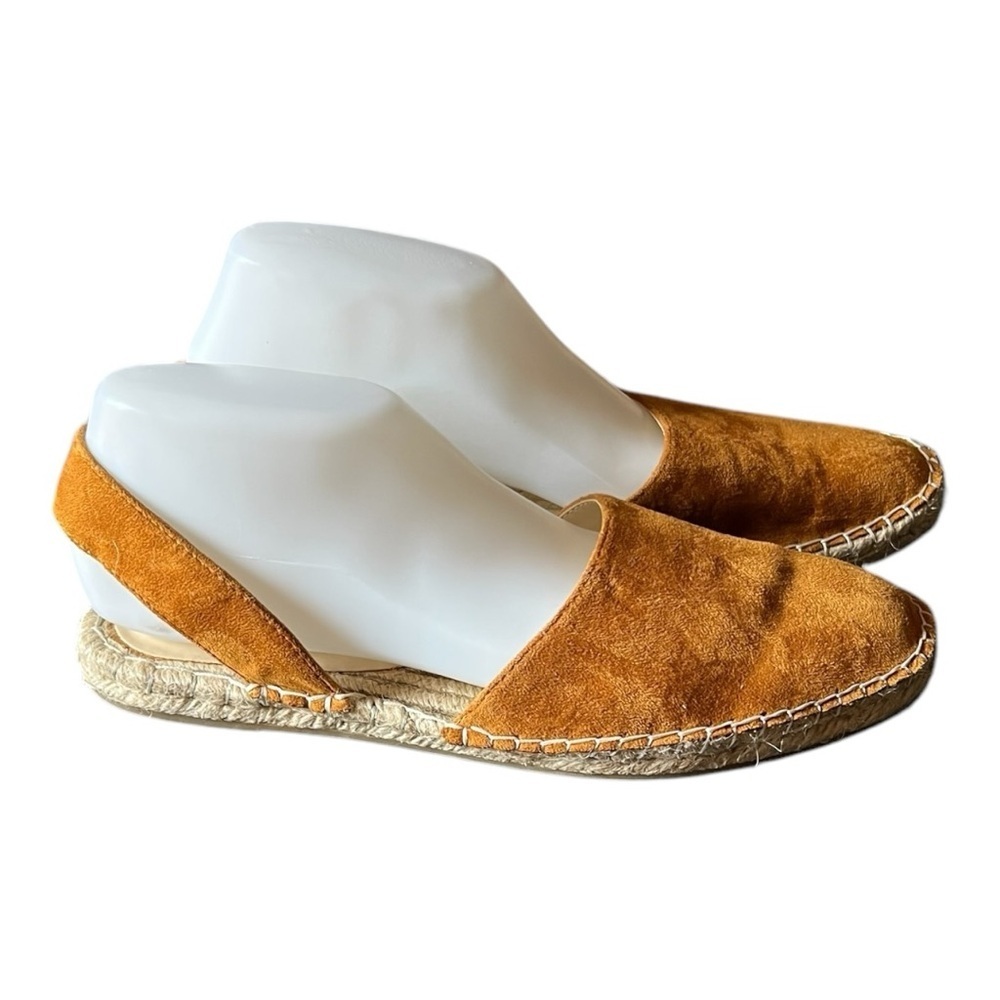 Zara Basic Chic Suede Espadrille Slingback Flats … - image 1